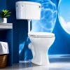The white toilet has a smooth glaze and is easy to clean. It is a classic model for household bathrooms Specification image